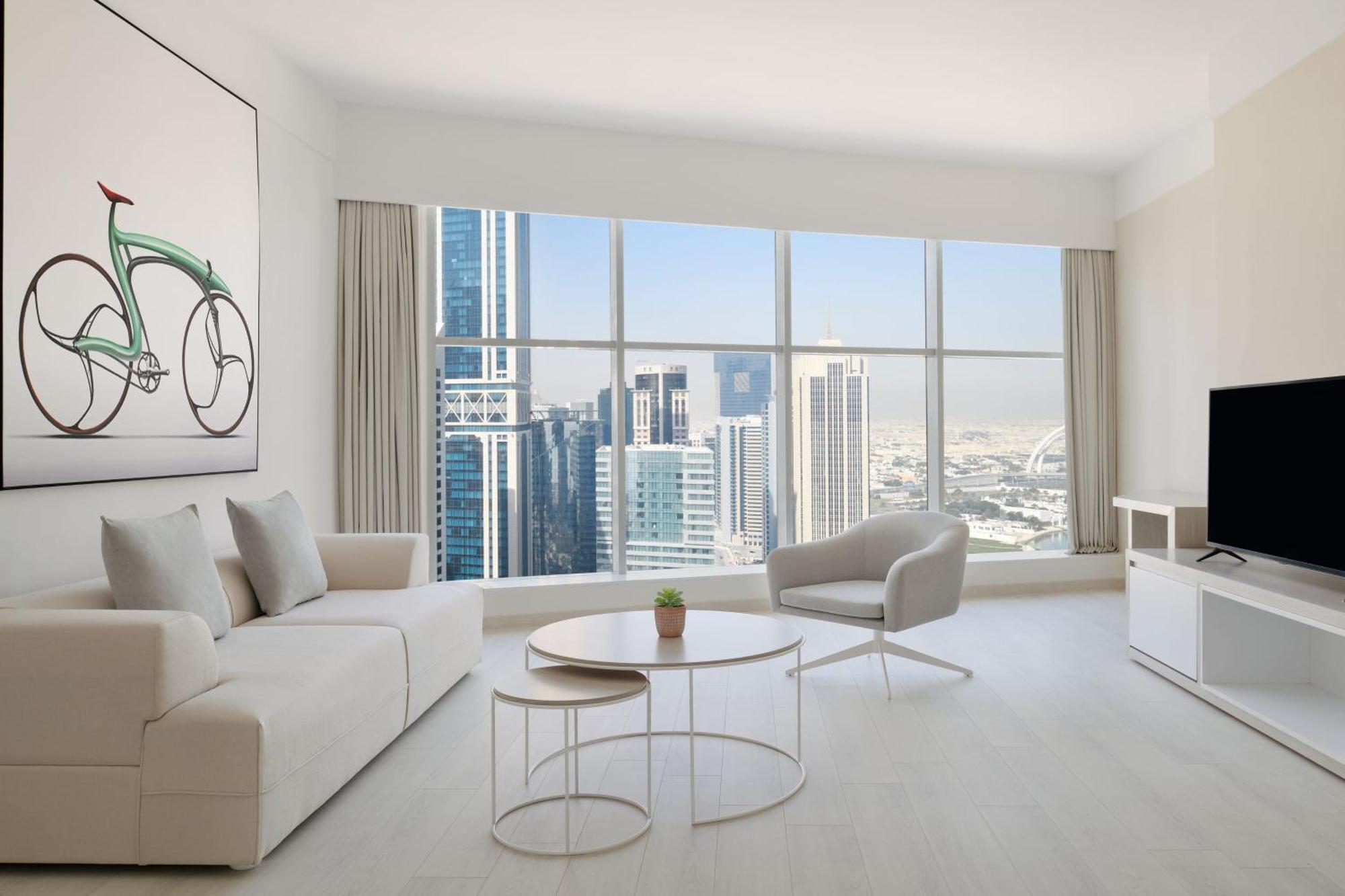 Готель Element By Westin West Bay Доха Екстер'єр фото Living room
