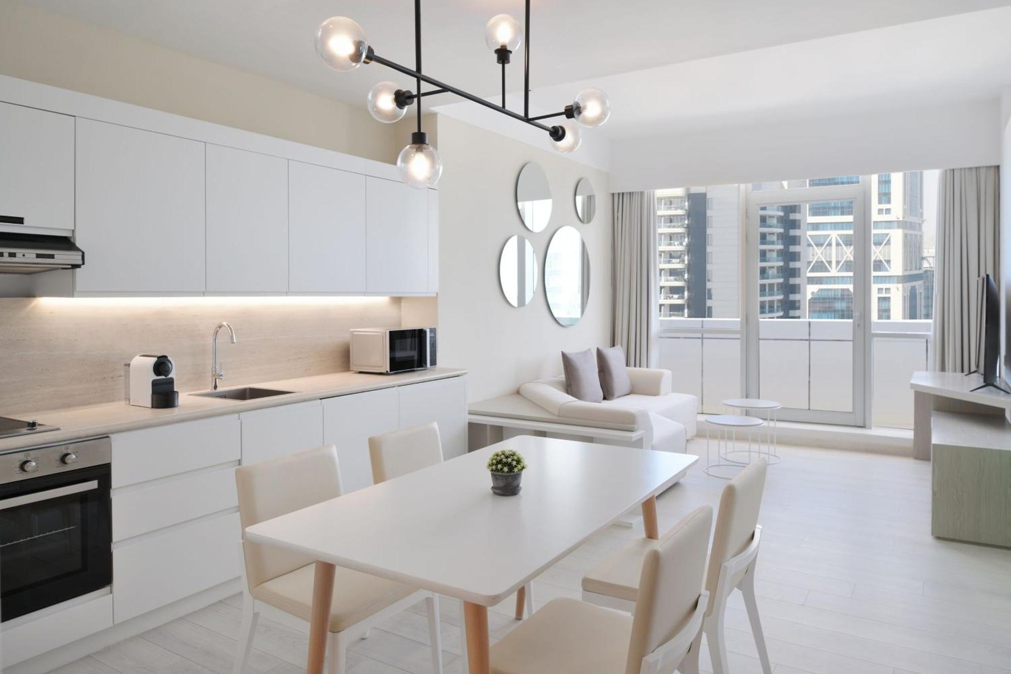 Готель Element By Westin West Bay Доха Екстер'єр фото A 3D rendering of a kitchen